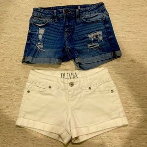 Girls jean shorts size 00